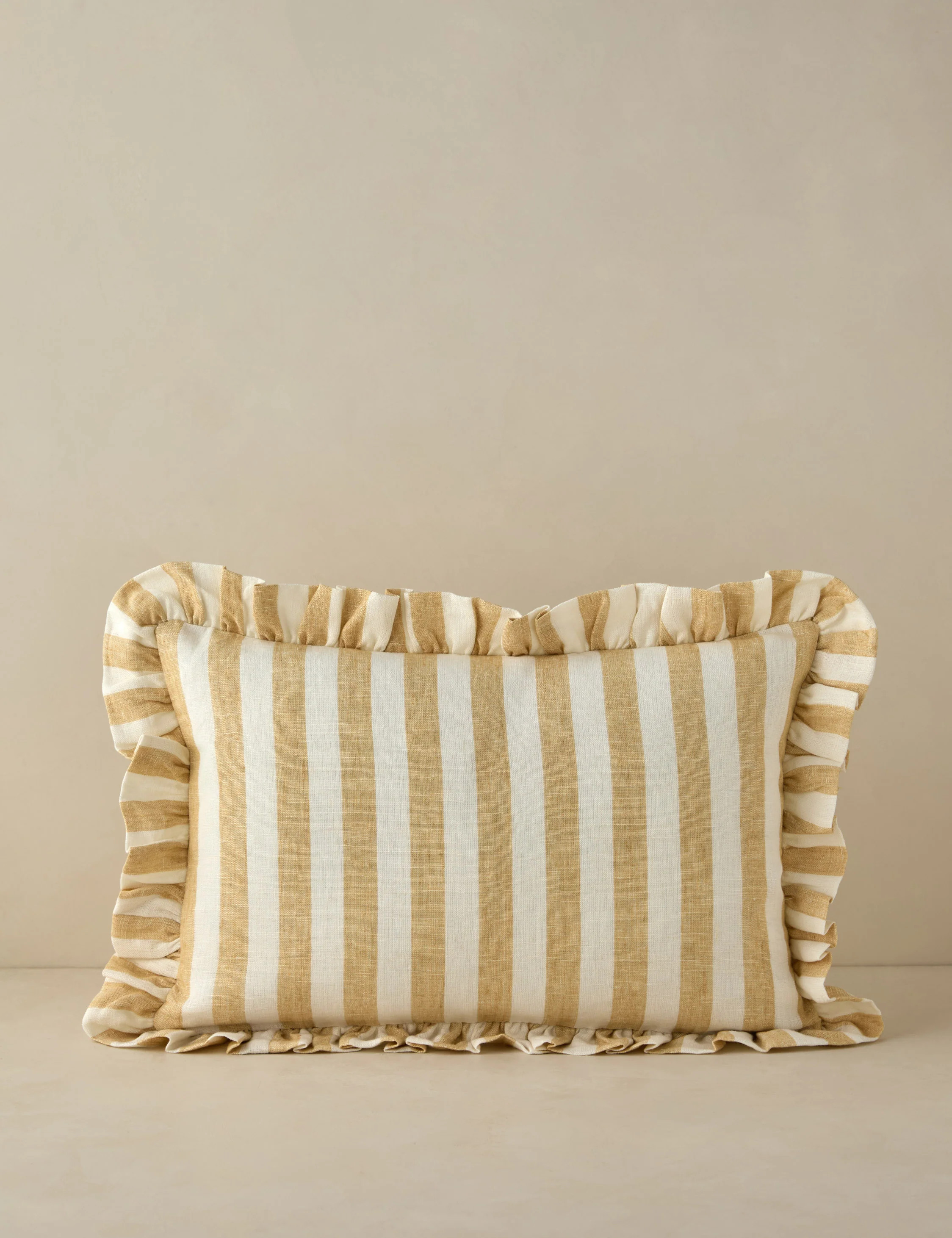 Amaroso Linen Ruffle Pillow | Lulu and Georgia 