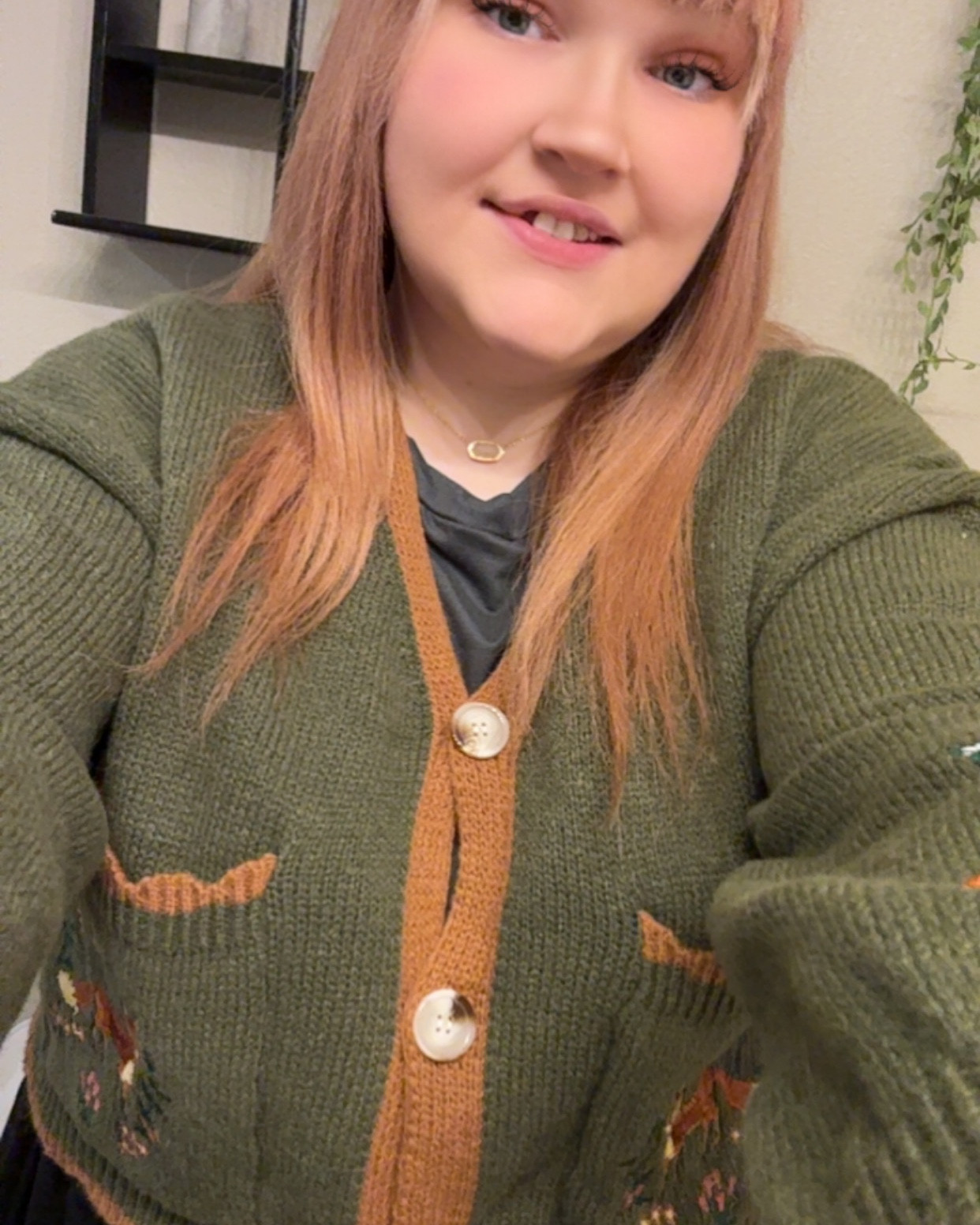 Completely obsessed with this forest-green fox cardigan! 🍂🧶 The embroidery, earthy tones, and soft knit make it the perfect cozy piece for fall walks, warm drinks, and slow mornings. ☕✨

It’s giving fairytale cottage in the woods energy — and I’m here for it. 🍄💚

#CottagecoreStyle #FallFashion #CozyAesthetic #FoxSweater #LTKFall #FarmhouseStyle #WhimsicalWardrobe #LTKClothing