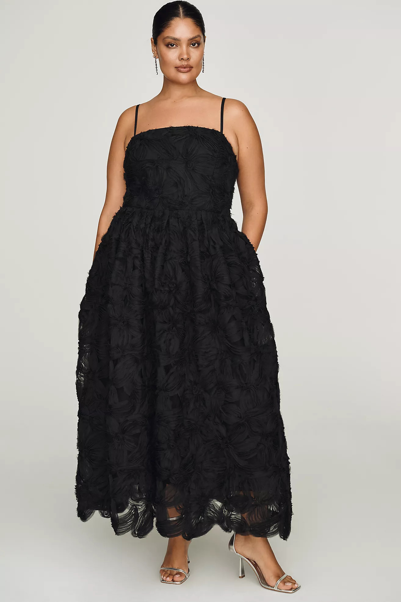 English Factory Lace Midi Dress | Anthropologie (US)