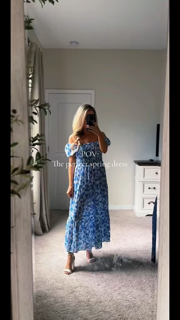 The perfect spring and summer dress!🌸☀️🌴 Spring is right around the corner as we know it and if you’re looking for a lightweight, breathable gorgeous floral dress, to wear at any event, this is it. This lightweight and stretchy material is perfect for hot days ahead and you will feel super comfy wearing it! I’m wearing a size SMALL! #SpringDresses #WomenDresses #Spring #SummerDresses #Dresses 

#LTKWedding #LTKPetite #LTKGiftGuide