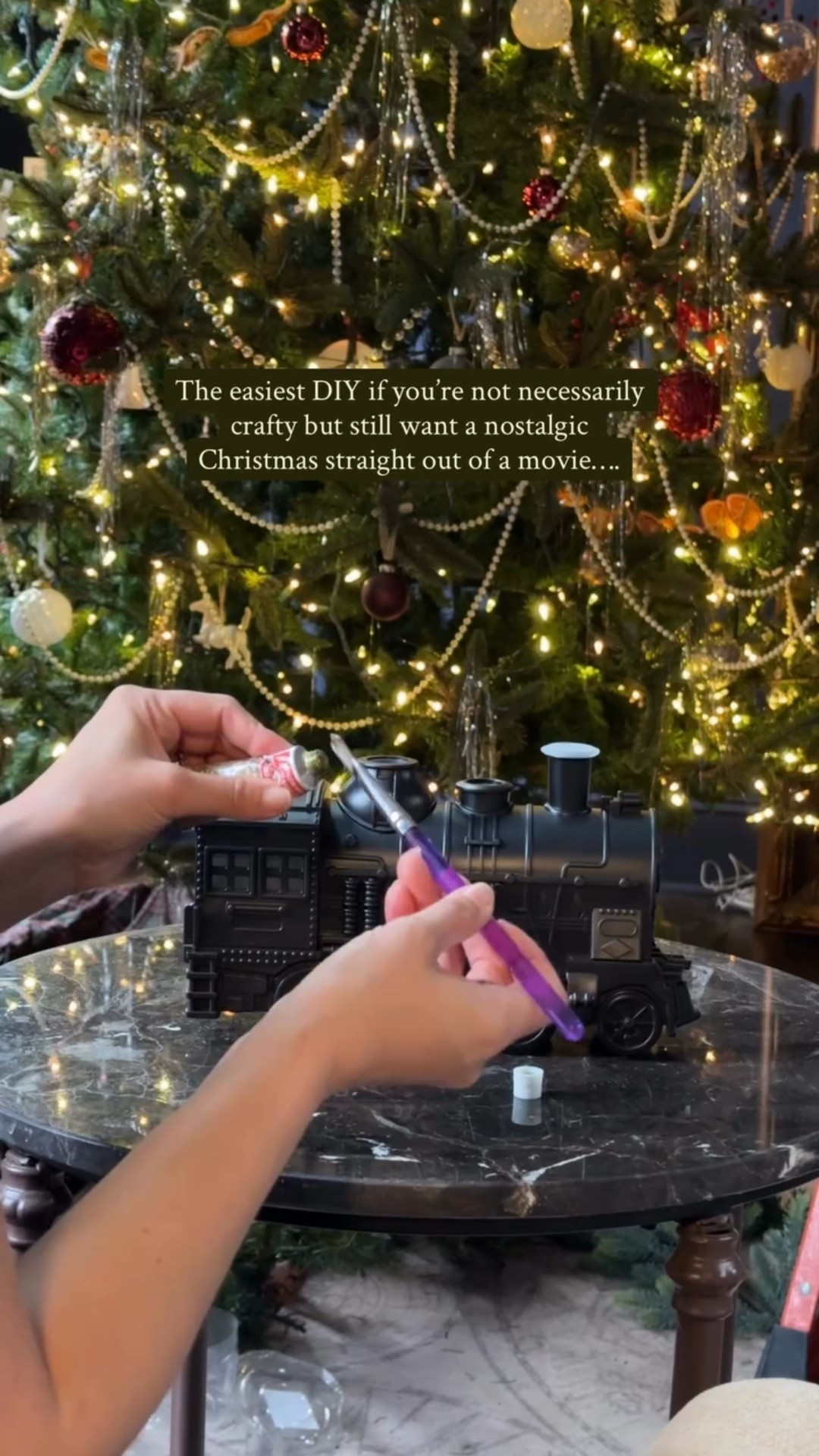 This is your sign to do a little craft while watching the Polar Express 🥰🎄 Comment “shop” for links to the most magical diffuser! Follow for more!