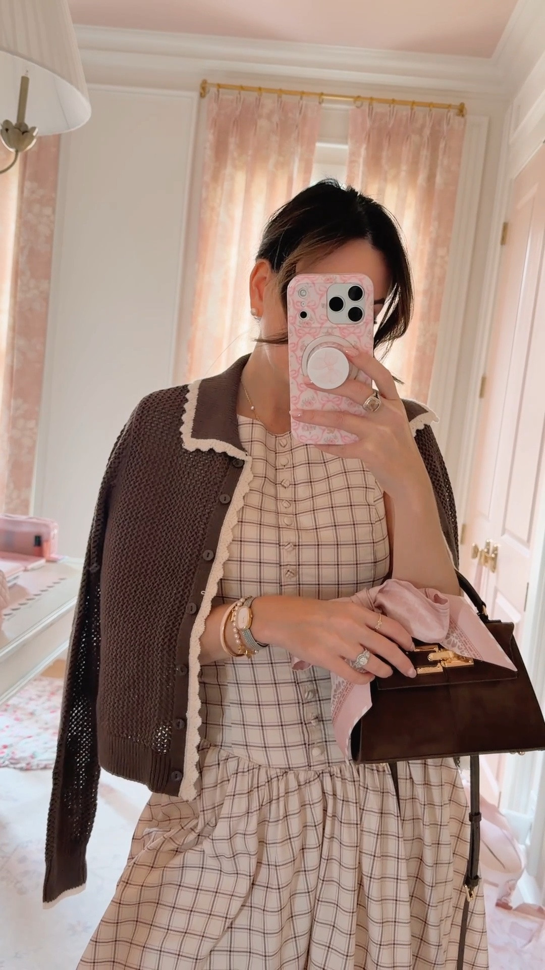 Gorgeous layered fall outfit, pink chocolate plaid dress to start wearing now!

#LTKootd #LTKNYFW #LTKSeasonal