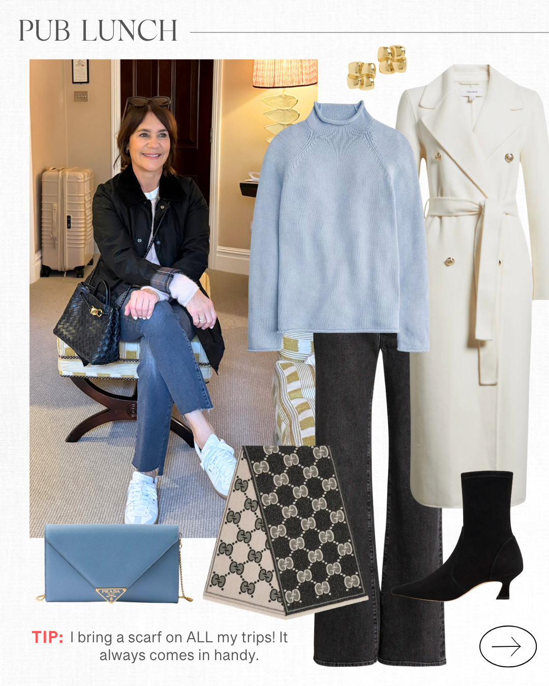 The perfect casual outfit for walking around, exploring a new city and stopping into a pub for lunch! 

 

#LTKSeasonal #LTKOver40 #LTKTravel