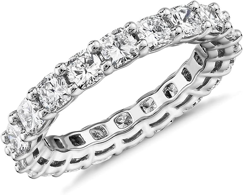 PAVOI 14K Gold Plated Rings with Cubic Zirconia Love - 4mm Stackable for Women - Gold Rings | Amazon (US)