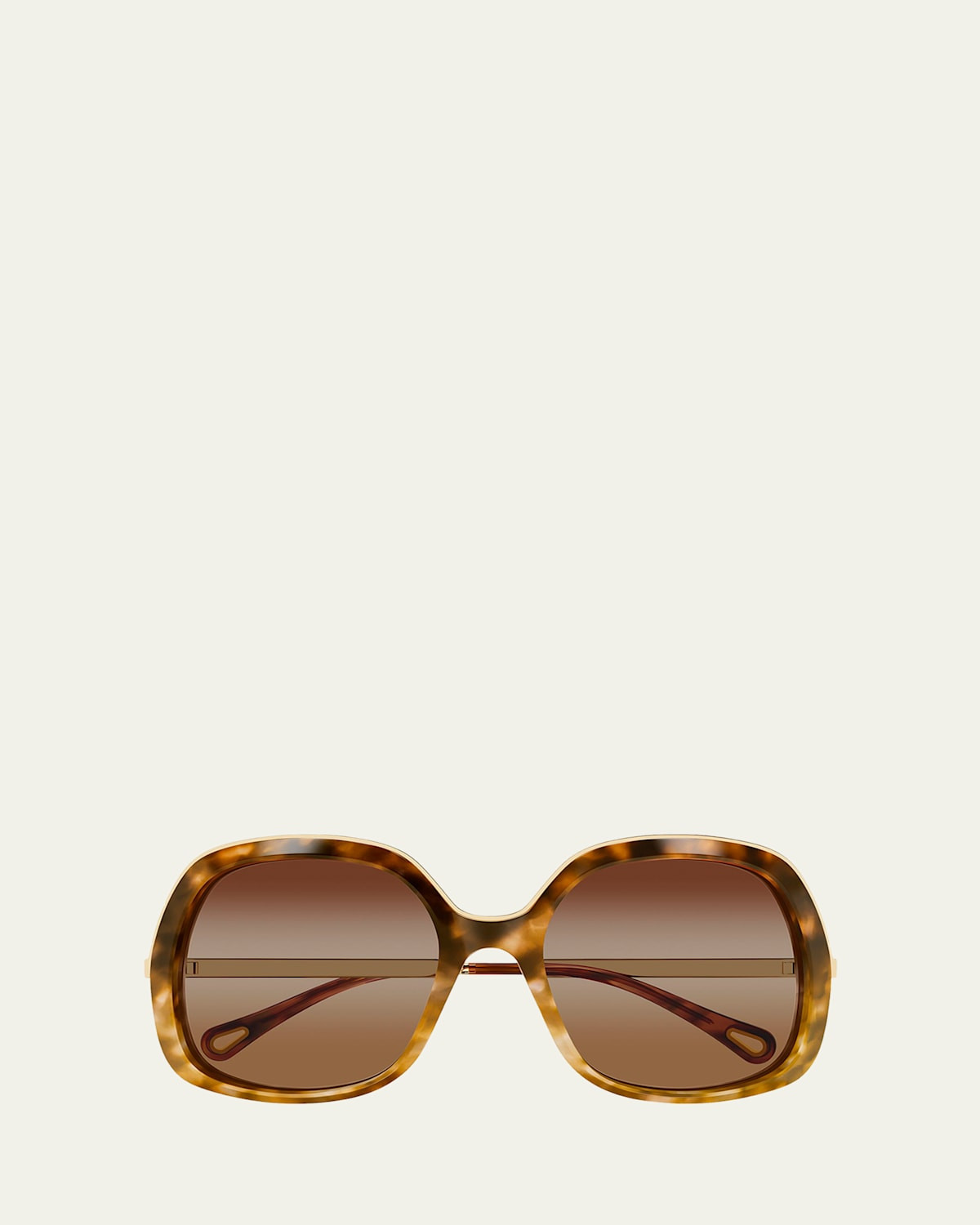 Leia 56mm Square Acetate & Metal Sunglasses | Bergdorf Goodman