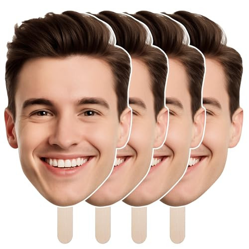 EZISHIPS Big Head Cutout on a Stick – 6" to 48" Personalized Face Cutouts for Graduation Party, Birthday Custom Photo Booth Decoration Gifts, 1PC | Amazon (US)