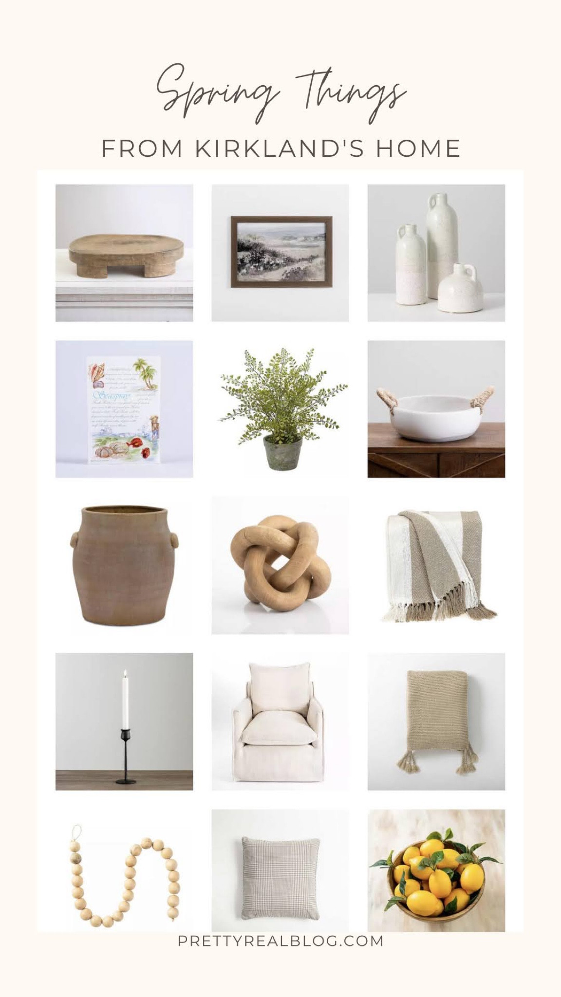 Pretty spring finds from Kirkland’s, pottery barn dupe, terra cotta vase, large vase, faux fern, slipcovers chair, shelf styling, shelf decor

#LTKhome #LTKunder50 #LTKSeasonal