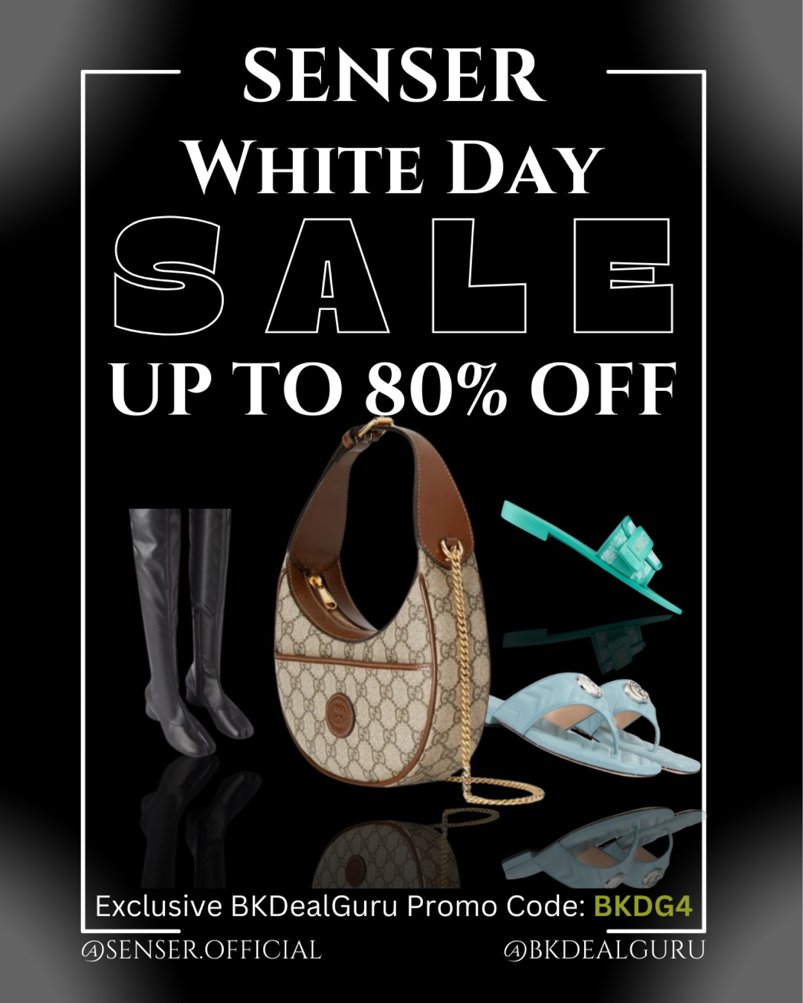 🖤 WHITE DAY SALE: UP TO 80% OFF! 🖤
Luxury for less? Say no more. SENSER is blessing us with up to 80% off designer must-haves, and I've curated some amazing deals you don’t want to miss! 

Deal Dates:
March 1-14: Extra 9% off 
March 15-20: Extra 7% off
Exclusive Perk for My Followers: EXTRA 4% OFF EVERYTHING with my personal code: BKDG4
Shop now before the best deals sell out! Prices may change as stock from runs out!

#LTKSaleAlert #LTKSpringSale