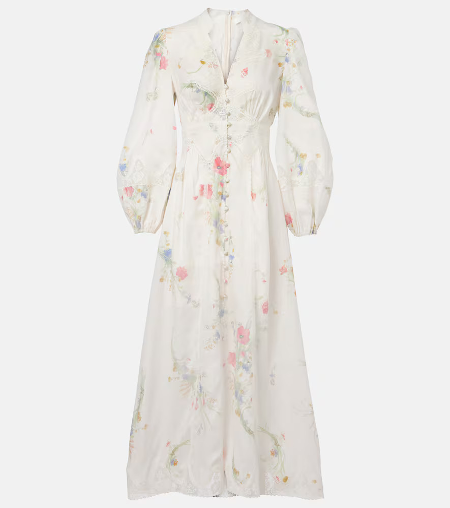 Zimmermann Lucky floral linen lace maxi dress | Mytheresa (UK)