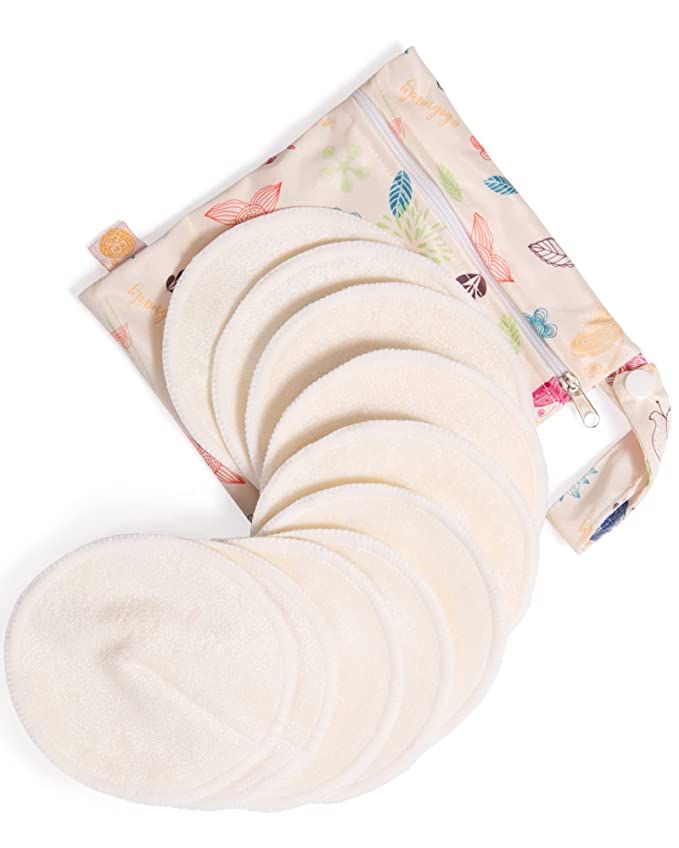 Kindred Bravely Organic Reusable Nursing Pads 10 Pack | Washable Breast Pads for Breastfeeding wi... | Amazon (US)