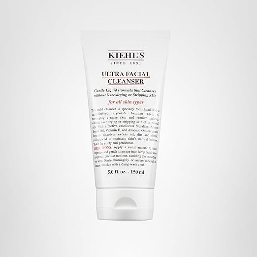 Kiehl's Ultra Facial Cleanser, Lightweight Foamy Facial Cleanser, Enriched Formula that Replenish... | Amazon (US)