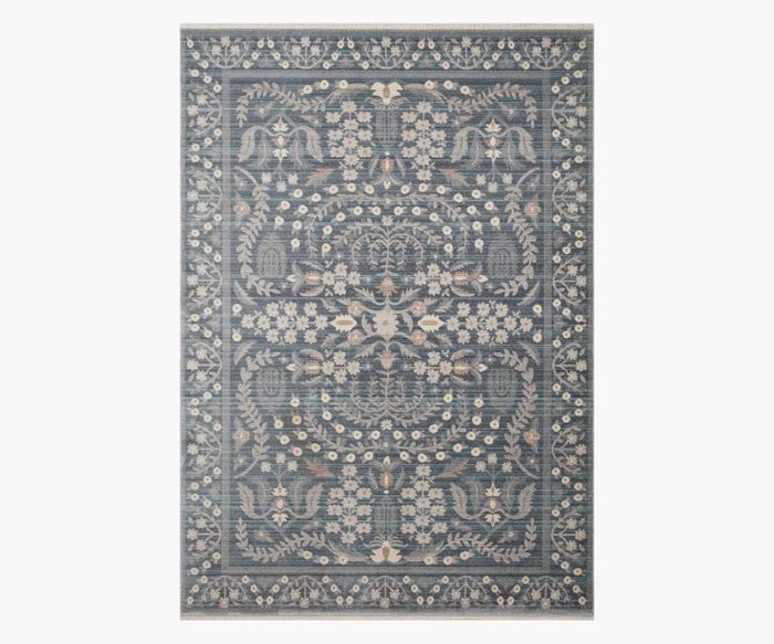 Anika Blue Power-Loomed Rug | Rifle Paper Co.