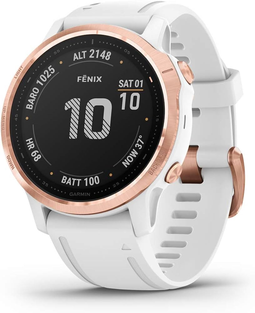 Garmin fenix 6S Pro, Premium Multisport GPS Watch, Smaller-Sized, Features Mapping, Music, Grade-... | Amazon (US)