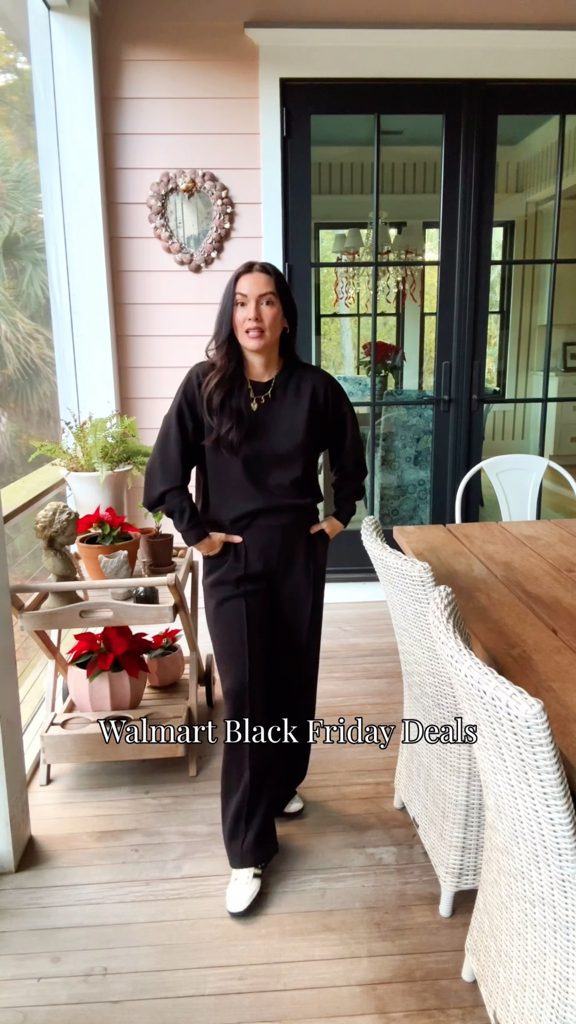Ready set go! Sold as separates and now just $12! This scuba knit lounge set is SO comfy! Lots of colors to choose from but I couldn’t resist classic black & cream. #walmartpartner #walmart @walmart

#LTKOver40 #LTKHoliday #LTKSaleAlert