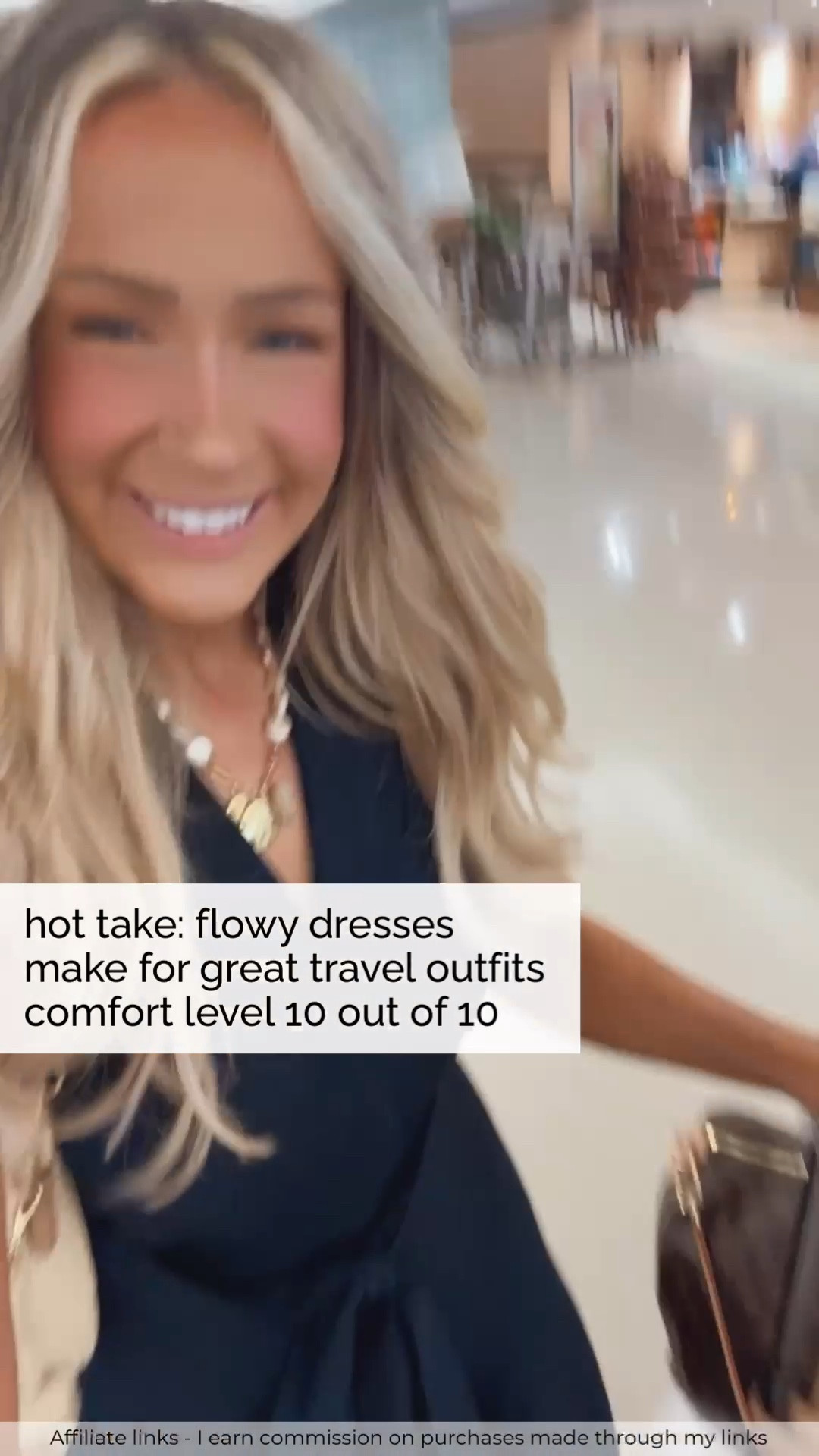 Affiliate links - I earn commission on purchases made through my links | stylish travel outfit 
Long navy blue dress flowy maxi
Easy travel style


#LTKTravel