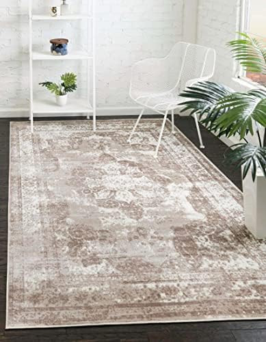 Unique Loom Sofia Collection Traditional Vintage Beige Area Rug (8' 0 x 11' 0) | Amazon (US)