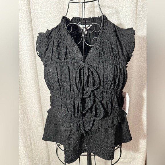 Time and Tru Black Sleeveless Blouse, NWT | Poshmark