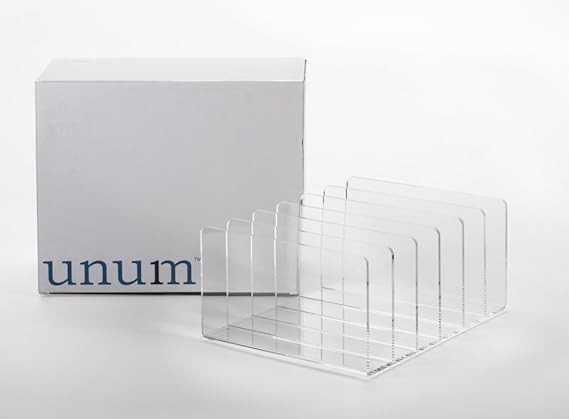 Unum Clear Acrylic Desktop File Organizer, 13-Inch x 10.5-Inch x 6-Inch | Amazon (US)