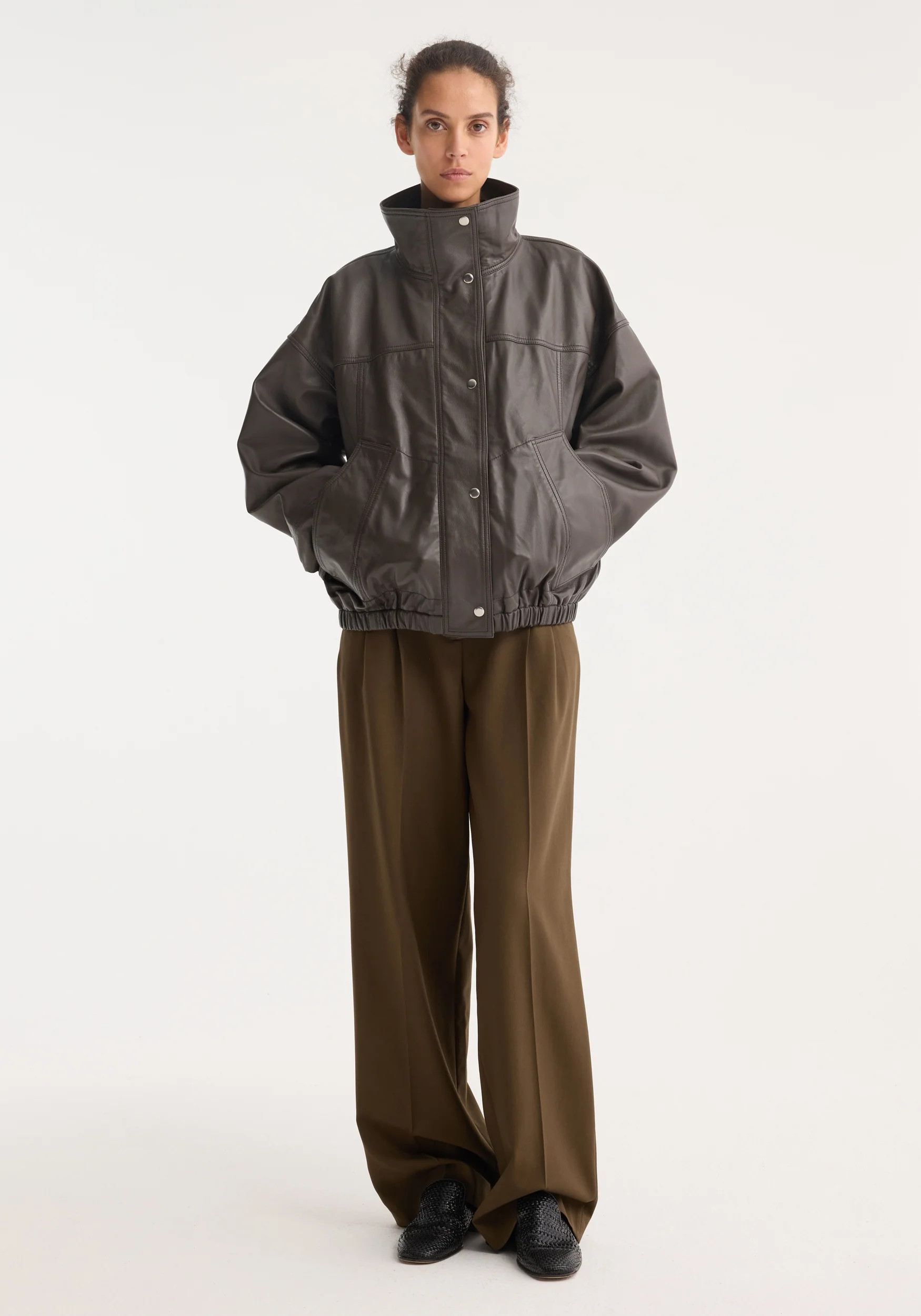 reinvented leather jacket | earth | Rohe
