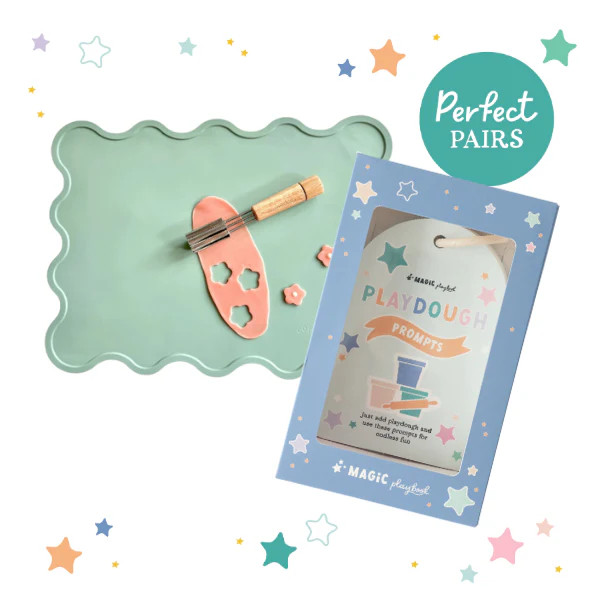Silicone Play Mat & Playdough Prompts | Magic Playbook