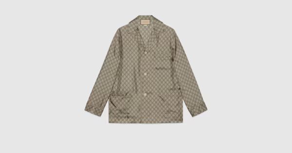 GG supreme print silk jacket | Gucci (US)