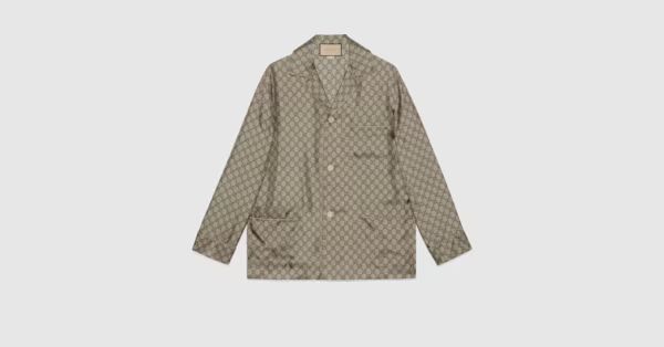 GG supreme print silk jacket | Gucci (US)