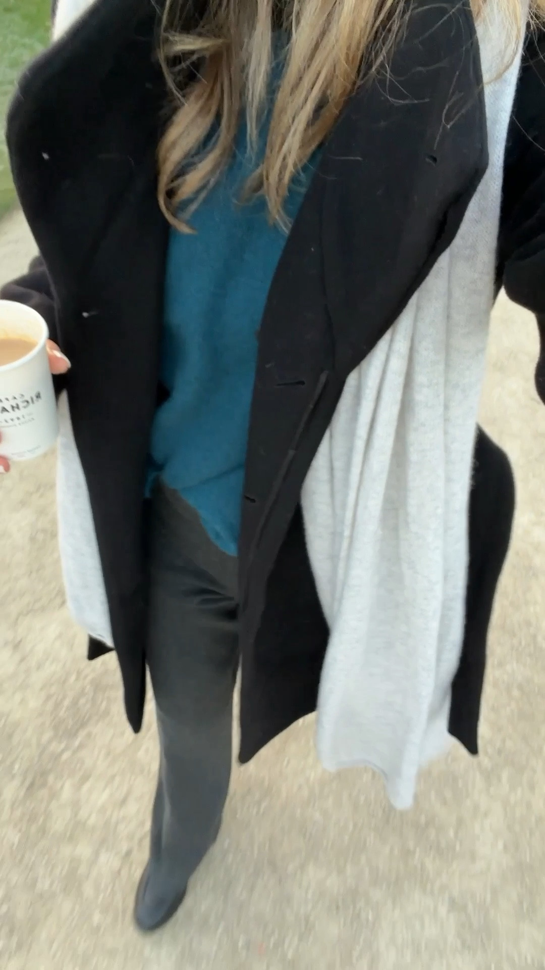 —Aritiza black coat runs small a size Small fits me perfectly   On sale now 
-Aritiza grey knit pant sz S
-My must have merino wool tights for cold weather   
-teal cashmere sweater I sized up to a large 
-Jcrew cashmere wrap on sale with in app code 
-Frank & Eileen pieces sz S in top, pants TTS IM 5’6”



#LTKootd #LTKdayinmylife #LTKgrwm