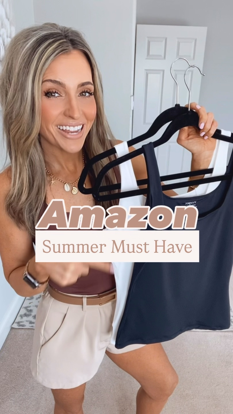 Summer is calling and these seamless, double linked tanks are here to answer! Perfect with ALL our summer shorts and skorts! Wearing xs 

#LTKPetite #LTKSeasonal #LTKootd