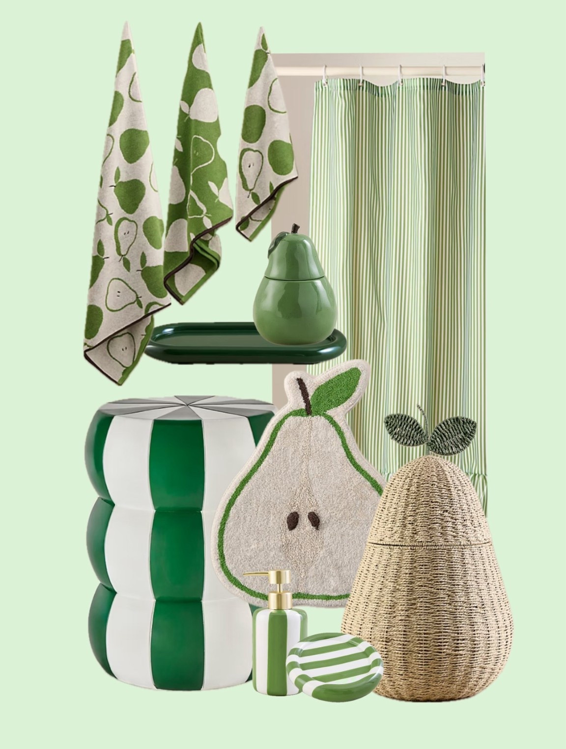 A little bathroom pear theme bathroom share because HOW cute 🥰  

#LTKstyletip #LTKhome #LTKuk