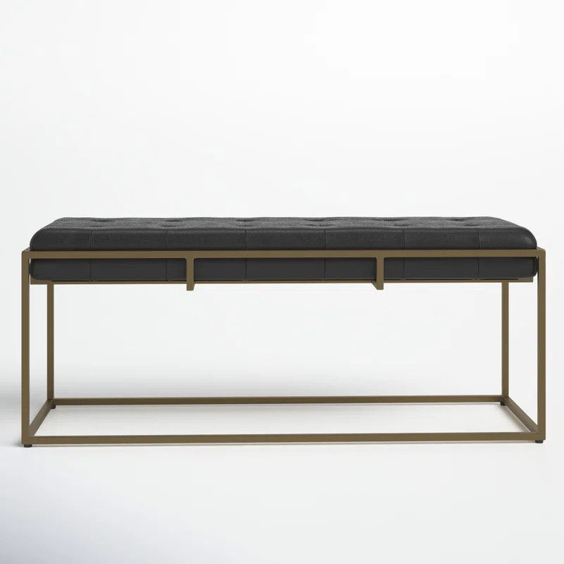 Marjorie Genuine Leather Bench | Wayfair North America