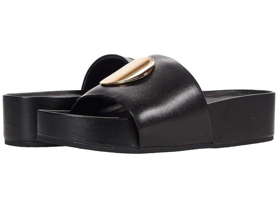 Tory Burch Patos Slide (Perfect Black/Perfect Black) Women's Shoes | Zappos