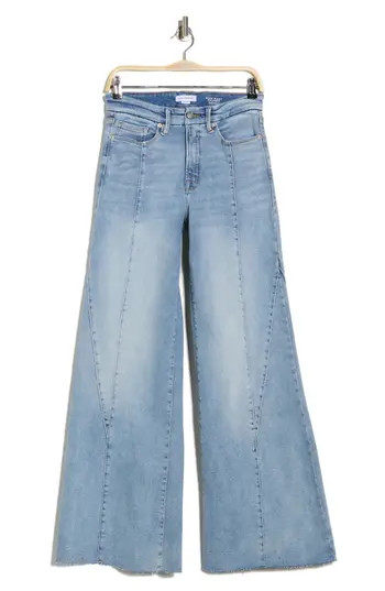 Good American Good Waist High Waist Wide Leg Palazzo Jeans in Indigo957 at Nordstrom Rack, Size 16 | Nordstrom Rack