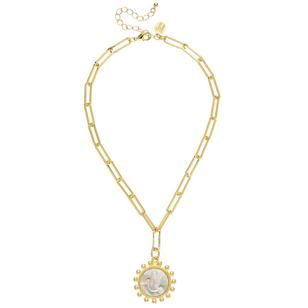 Emily Engraved Dove Necklace | Susan Shaw