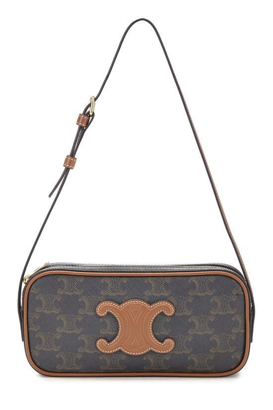 Pre-Owned Brown Triomphe Canvas Camera Bag Mini Q5B70R0L09000 | What Goes Around Comes Around