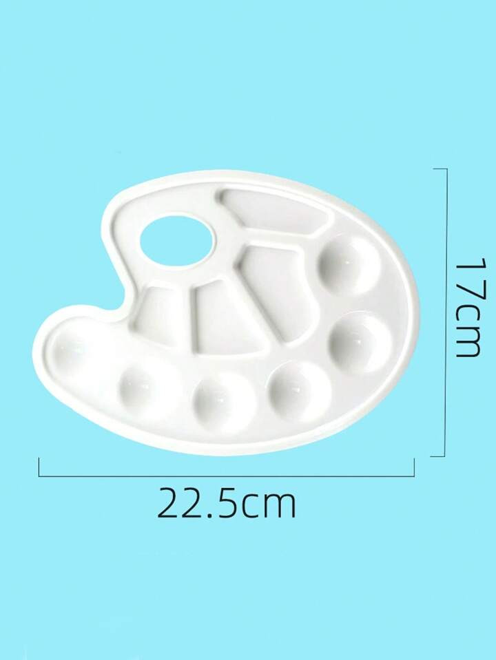 10pcs White Plastic Paint Tray Palettes, Watercolor Palette Painting Tray For Painting Party, DIY... | SHEIN