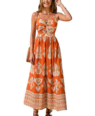 Women's Evening Sun Ornate Midi Beach Dress | Macy's