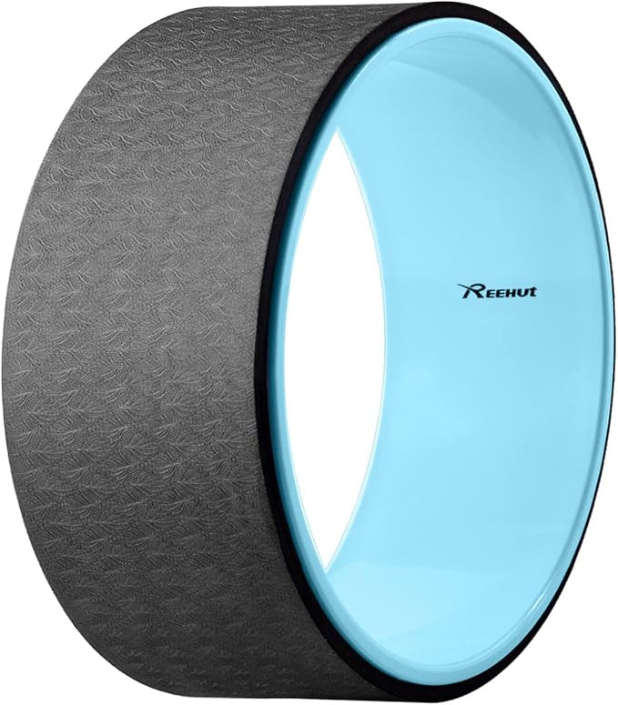 REEHUT Yoga Wheel - 12.6" x 5" Strong Premium Back Roller and Stretcher with Thick Cushion for Dh... | Amazon (US)
