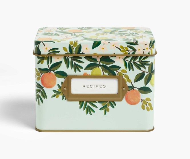 Citrus Floral Recipe Tin | Rifle Paper Co.