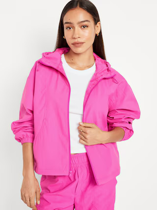 Nylon Performance Zip Jacket for Women | Old Navy (US)