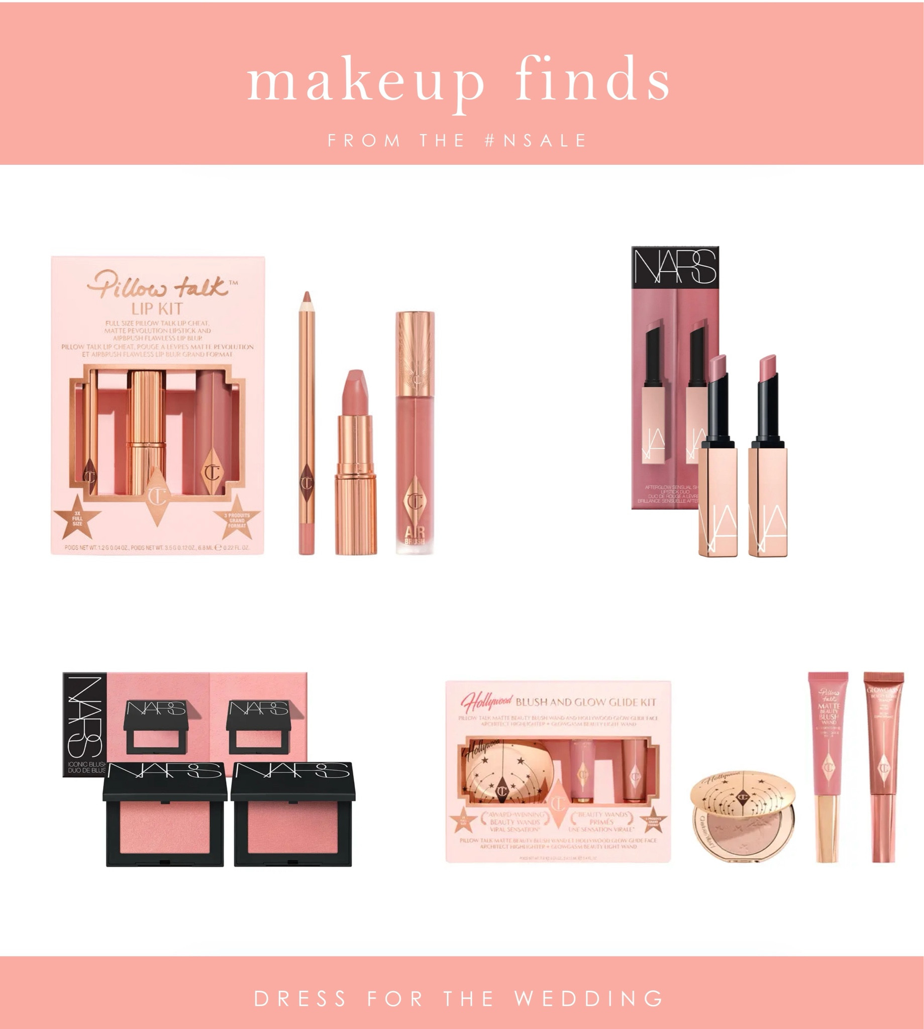 Makeup sale, blush, lipstick, lip gloss, Charlotte Tilbury, Makeup favorites on sale during the Nordstrom Anniversary Sale. Charlotte Tilbury pillow talk, lip gloss , highlighter, NARS blush and lipstick.  #ltkbeauty #ltkxnsale #ltkwedding #ltkbeauty #ltkwedding #ltkxnsale 

#LTKFindsUnder100 #LTKFindsUnder50 #LTKSaleAlert