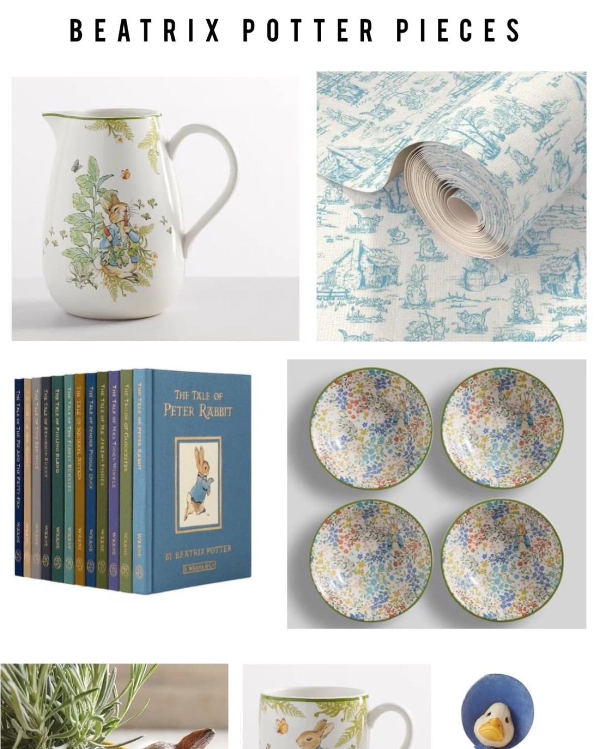Here’s how I would put together a Beatrix Potter home aesthetic! Part 2 pretty Beatrix potter pieces

#LTKHome