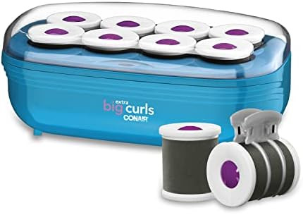 Conair Instant Heat Tourmaline Ceramic Flocked Hot Rollers, 2-inch Hot Roller Setter for Mega Vol... | Amazon (US)