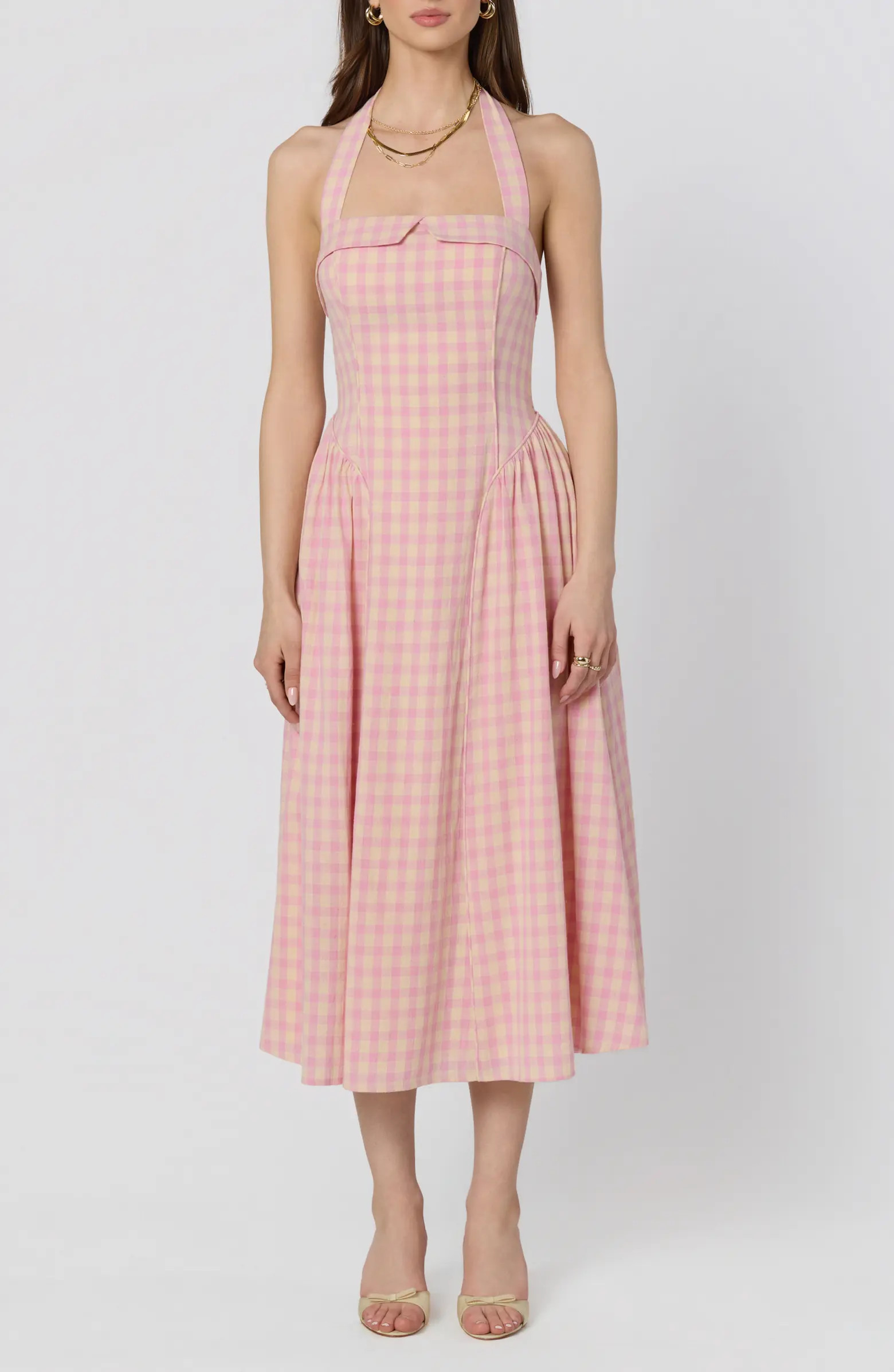ASTR the Label Marianna Halter Midi Dress | Nordstrom | Nordstrom