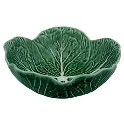 Bordallo Pinheiro Cabbage French Country Green Stoneware Cereal Bowls - Set of 4 | Kathy Kuo Home