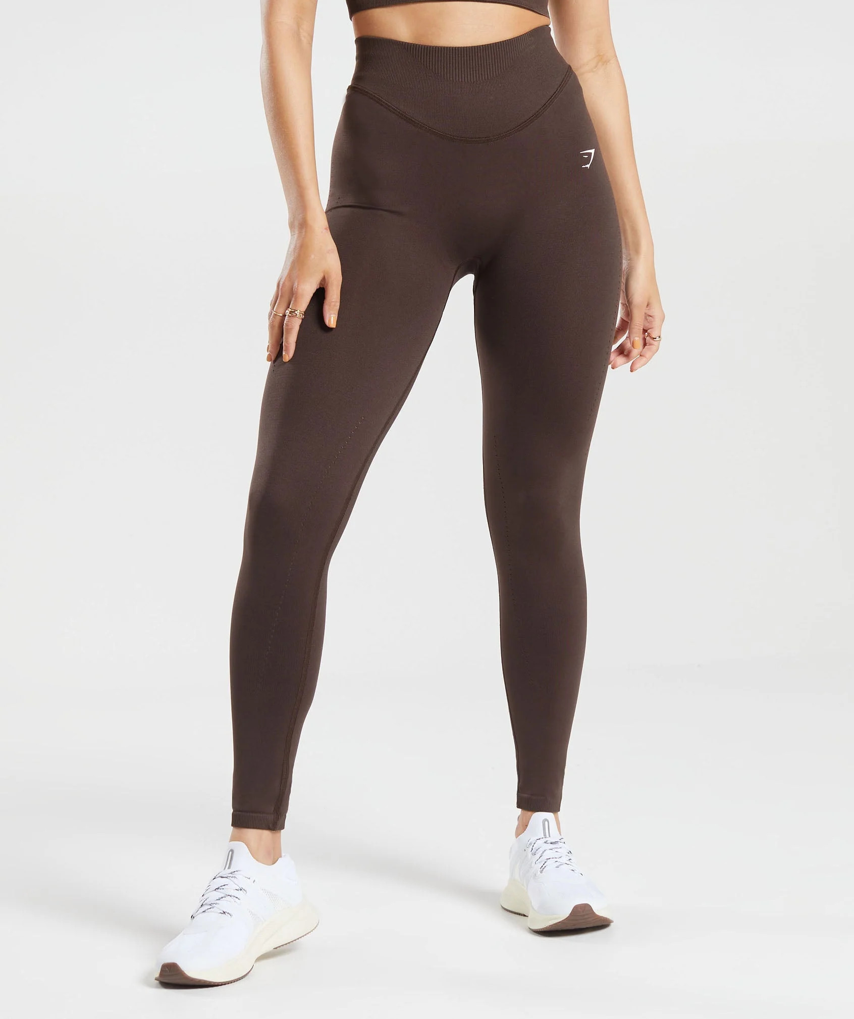 Gymshark Sweat Seamless Leggings - Shadow Brown | Gymshark US