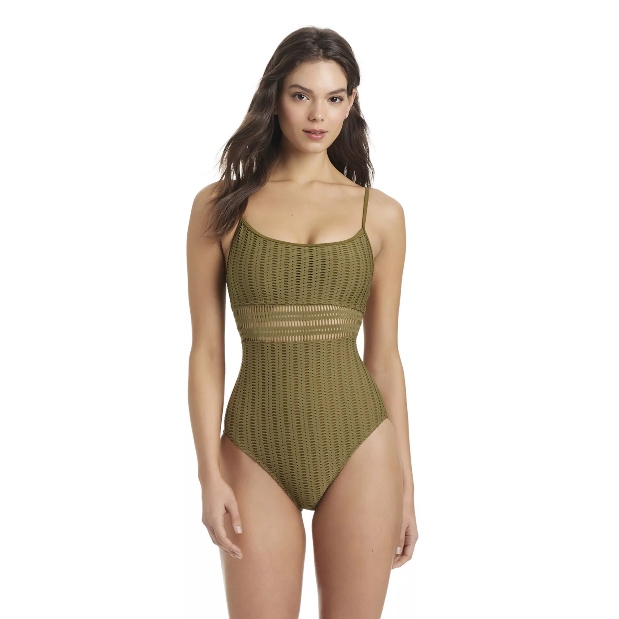 Women's Modern Supply by Sanctuary Lace-Back Tank One-Piece Swim Suit | Kohl's