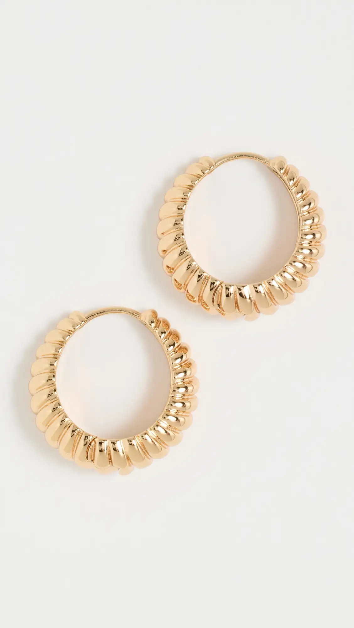 Luv Aj The Ridged Marbella Hoops | Shopbop | Shopbop