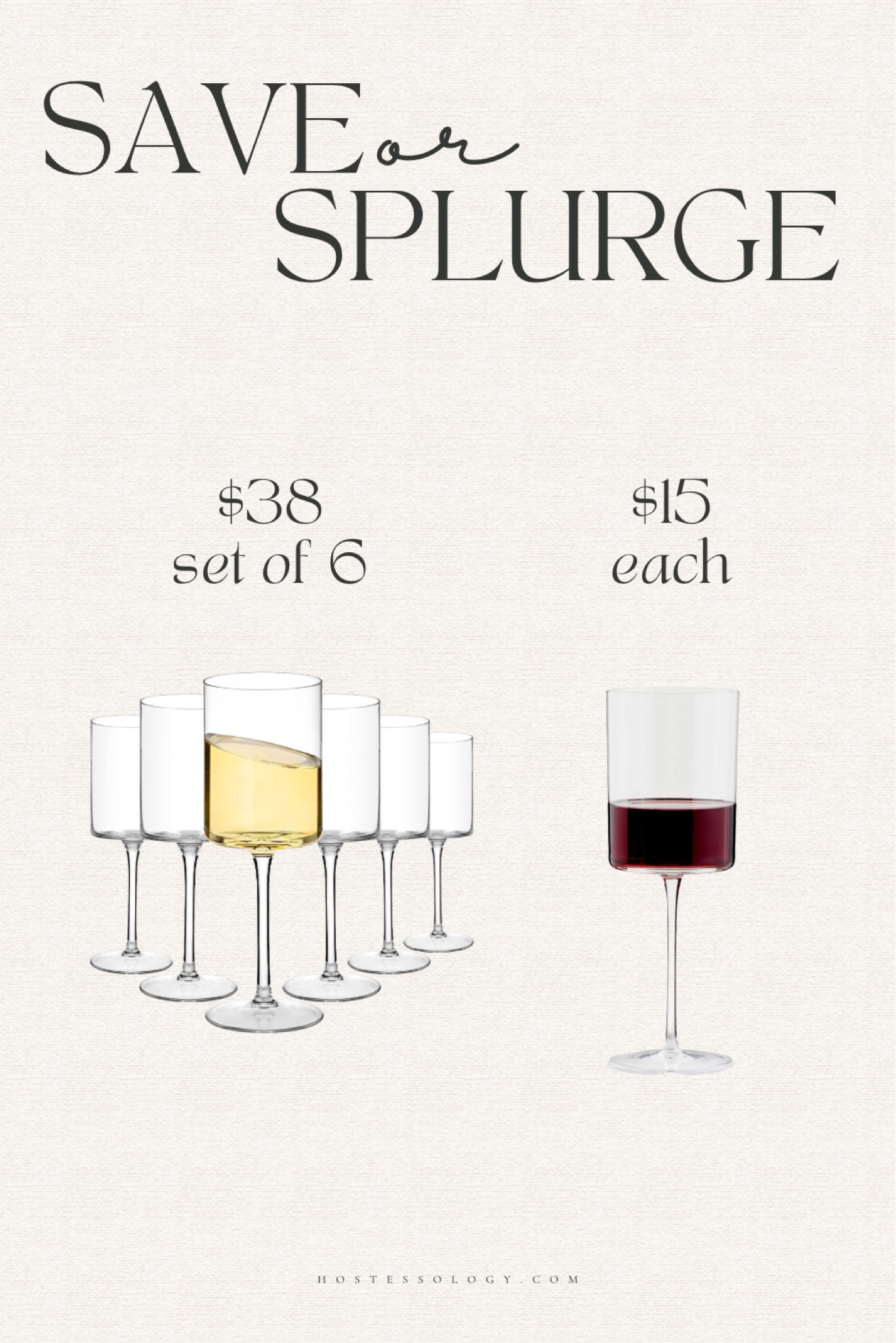 Save or Splurge - modern square wine glasses. I have the set of save stemware & love them! 

#LTKhome #LTKFind #LTKunder50