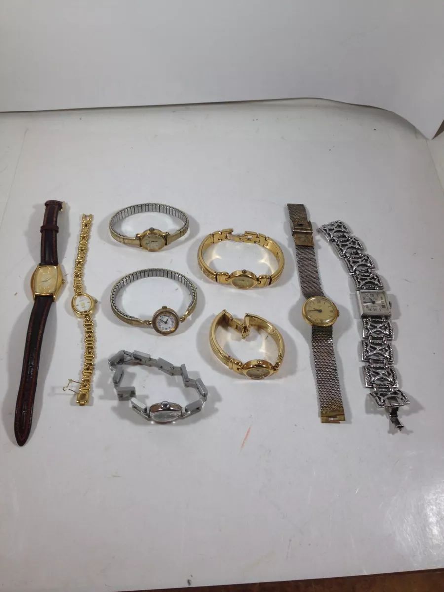 Lot of 9 Vintage Womens Wrist Watches Timex Gruen Pulsar Elgin  | eBay | eBay US