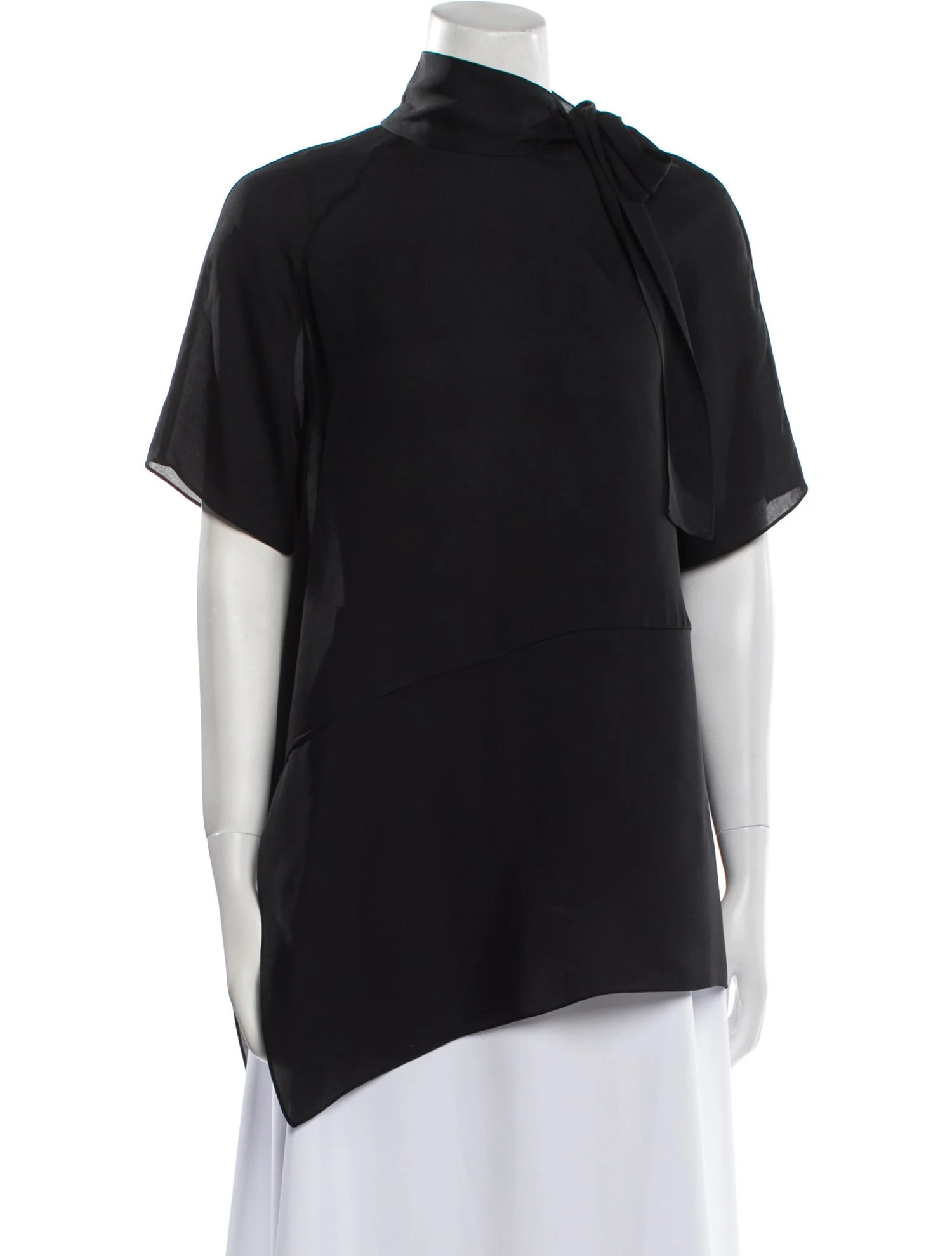 Silk One-Shoulder Sweatshirt | The RealReal